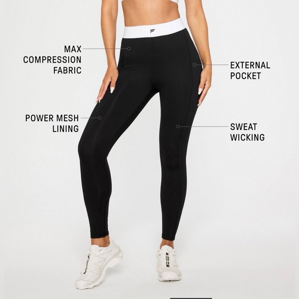 New Women's Black Compression Leggings